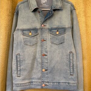 Mugsy Jeans Light Blue Denim Jacket - Size Medium